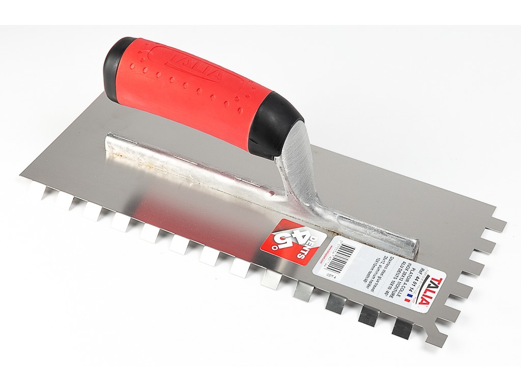 Platoir à colle INOX dents 45°