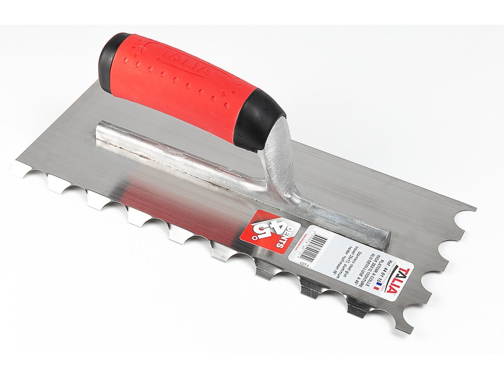 Platoir à colle INOX dents 45°