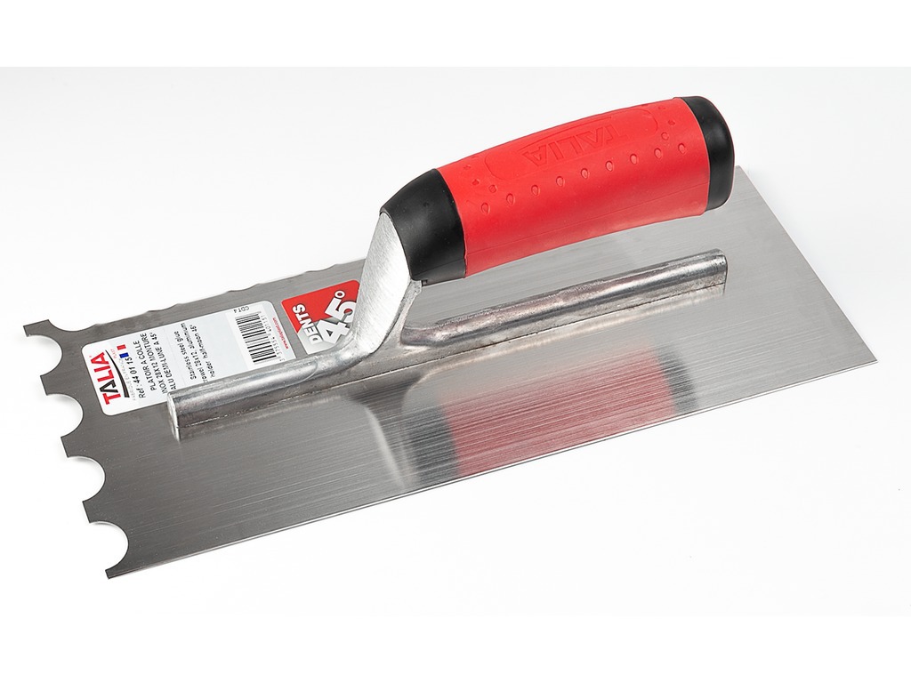 Platoir à colle INOX dents 45°