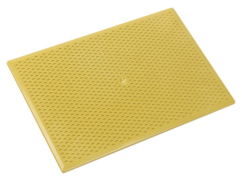 Taloche en ABS jaune rectangulaire