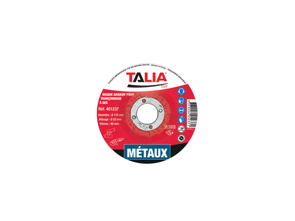 Disque abrasif métaux