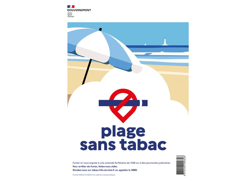 Plage sans tabac