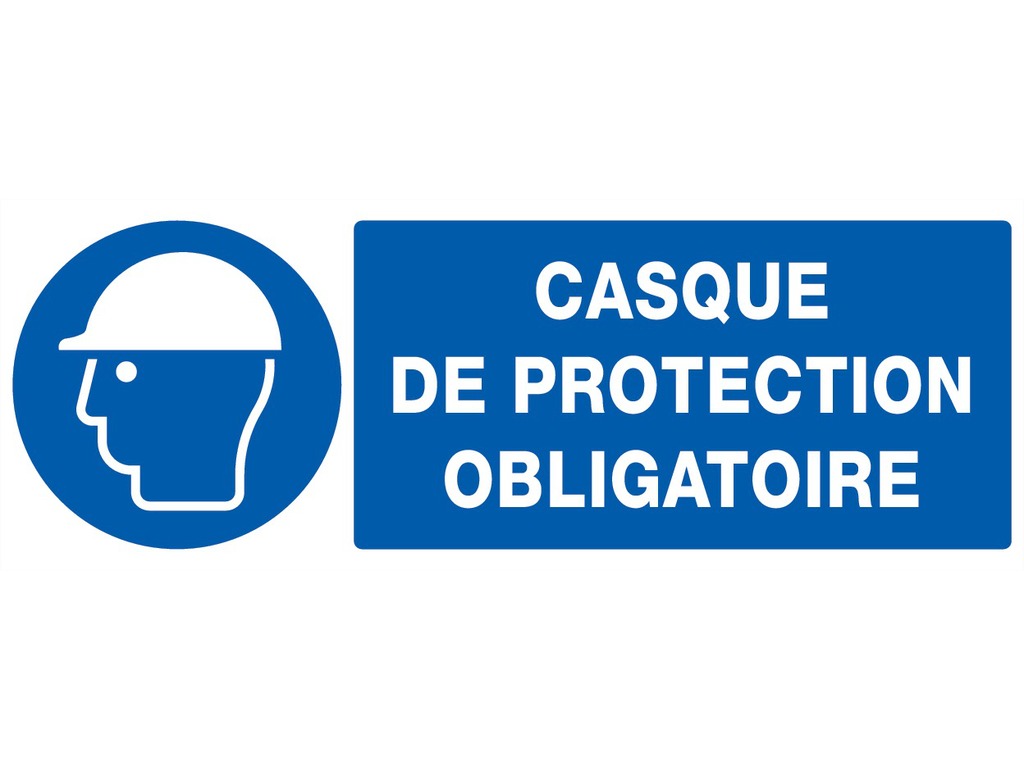 Casque de protection obligatoire