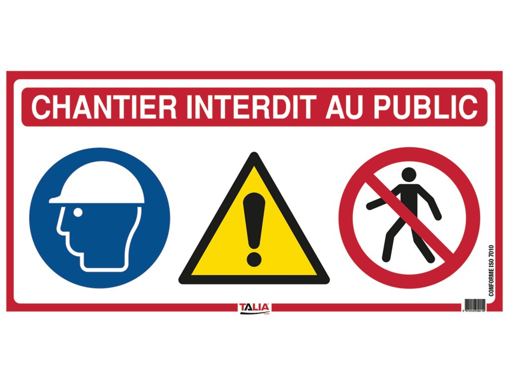 Panneau signalétique 4 en 1