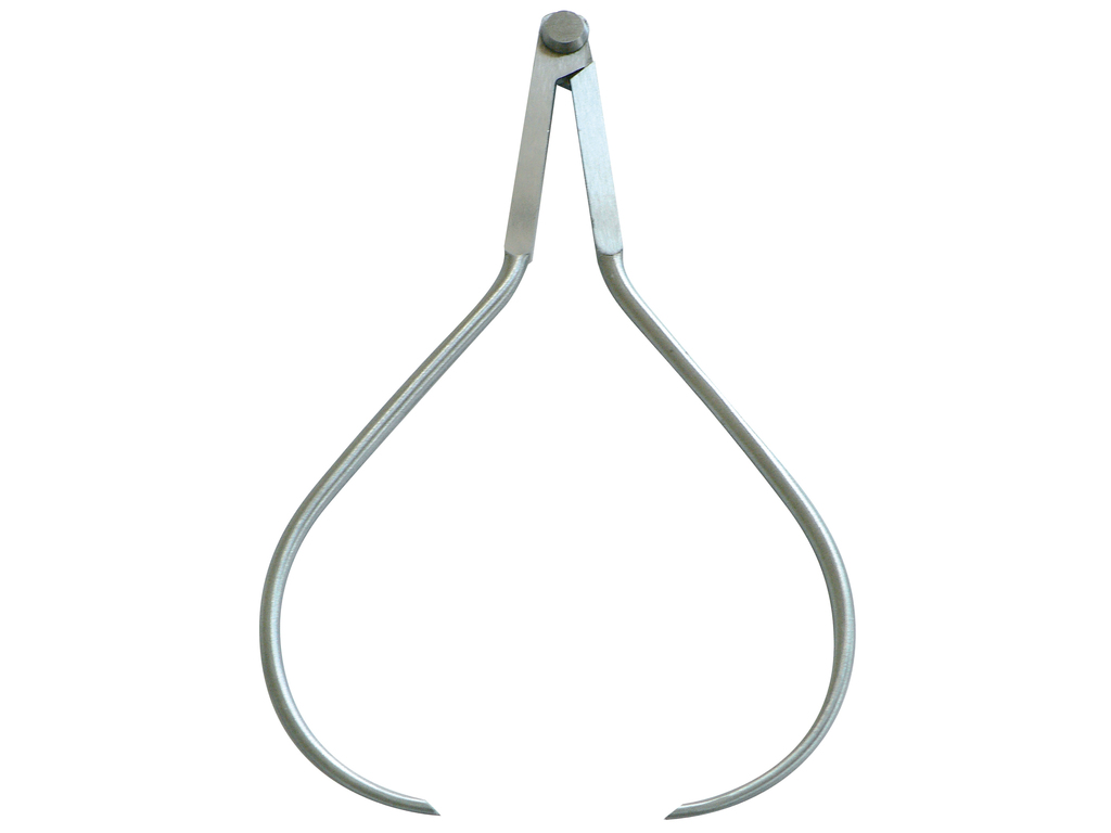 Hinged thickness compass