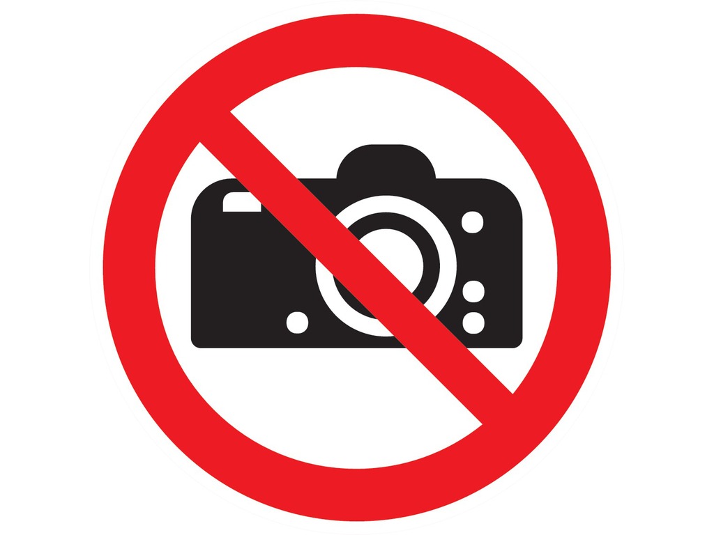 Interdiction de photographier