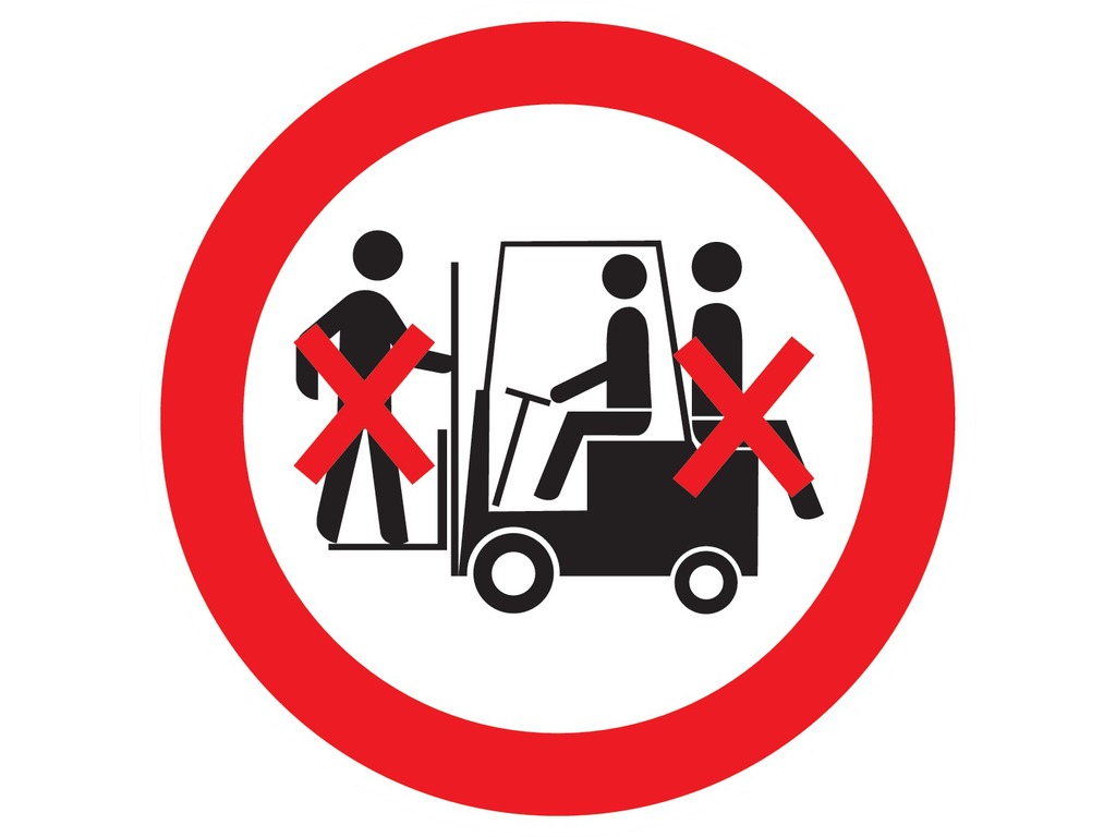 Interdit de transporter des personnes
