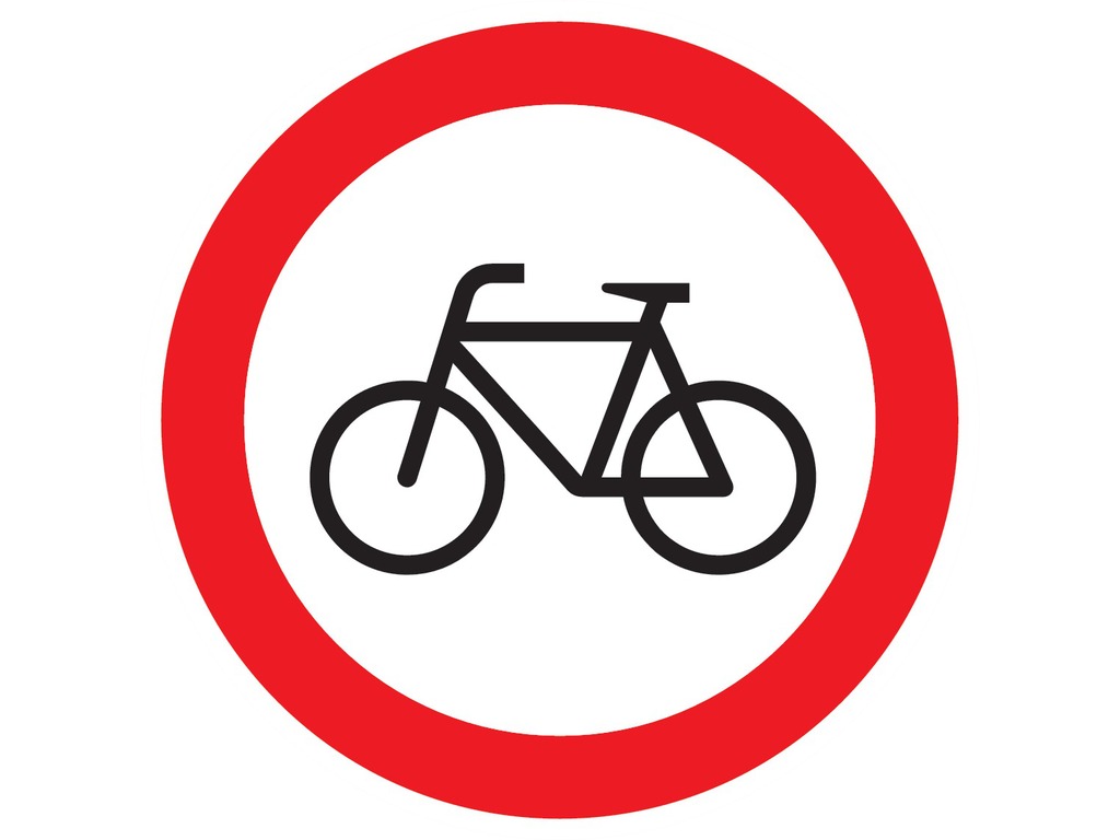 Interdit aux vélos