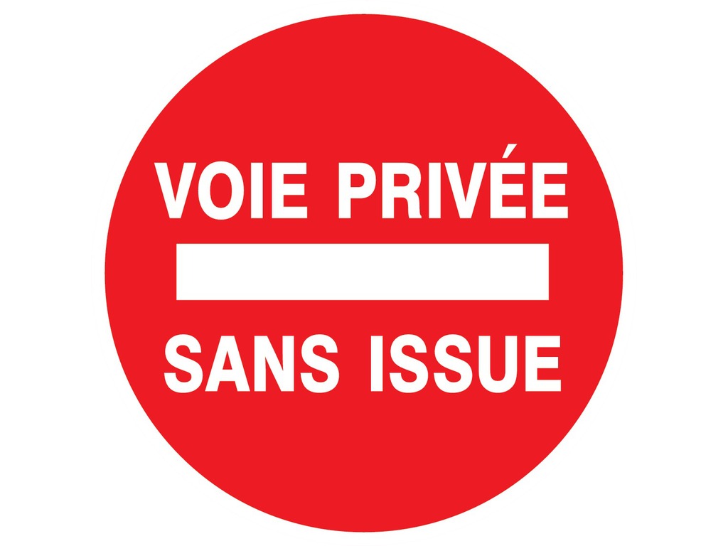 Voie privée sans issue