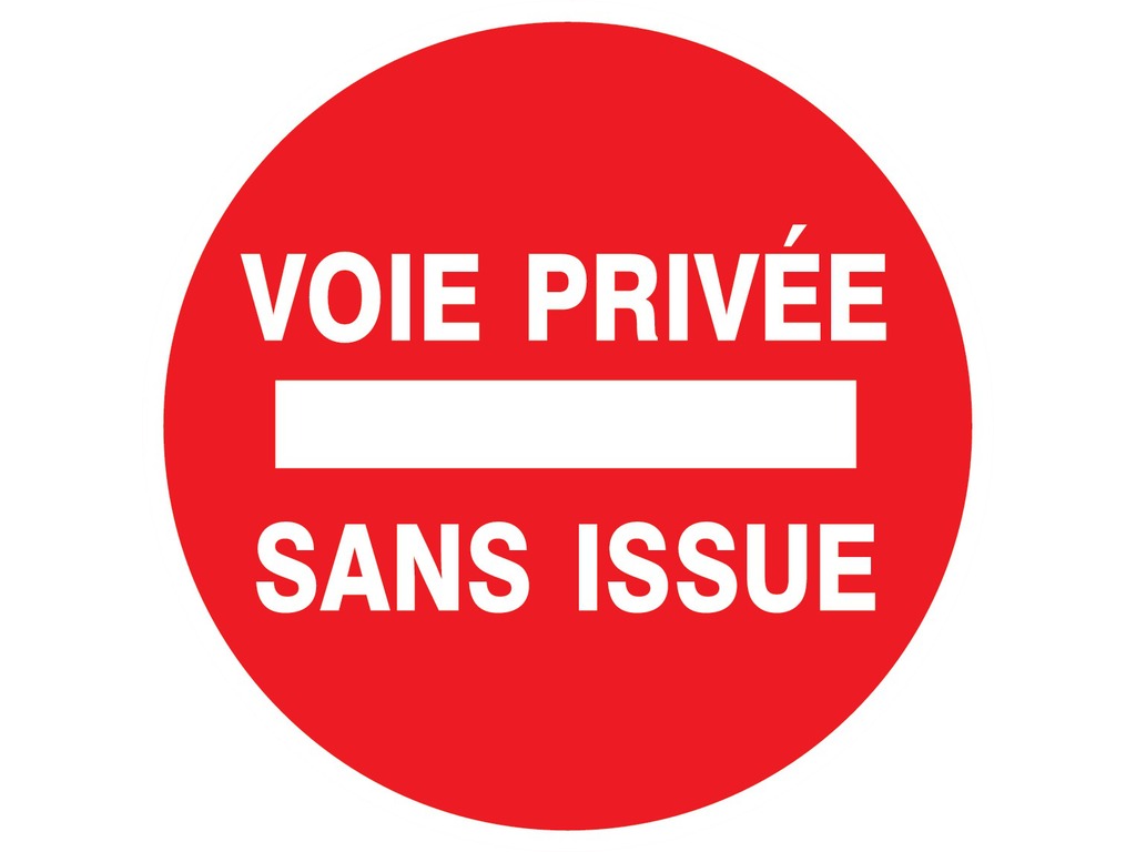 Voie privée sans issue