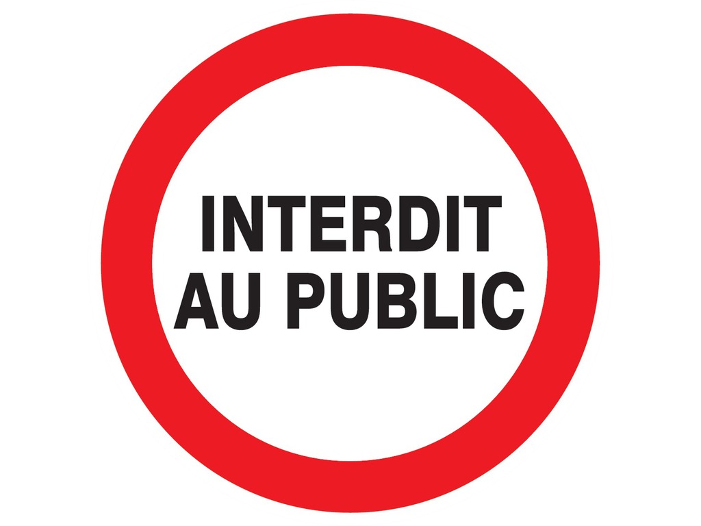 Interdit au public