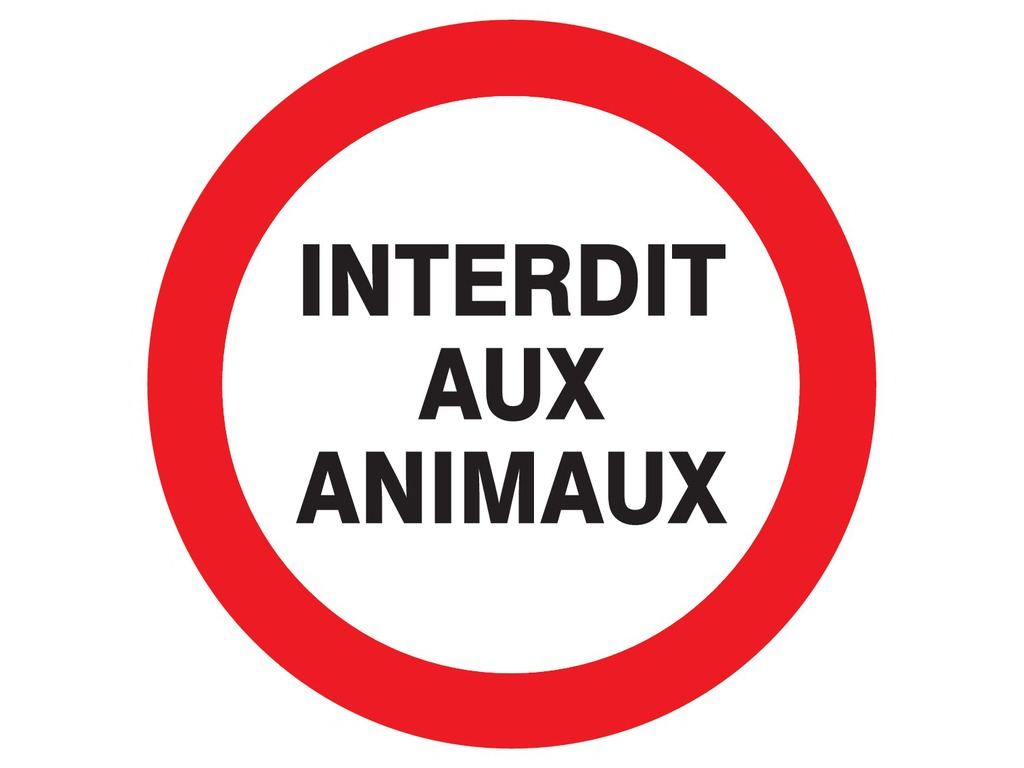 Interdit aux animaux