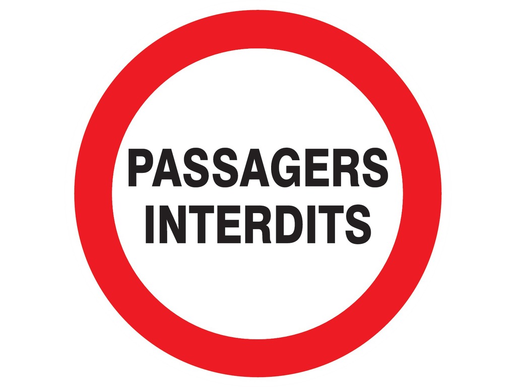 Passagers interdits