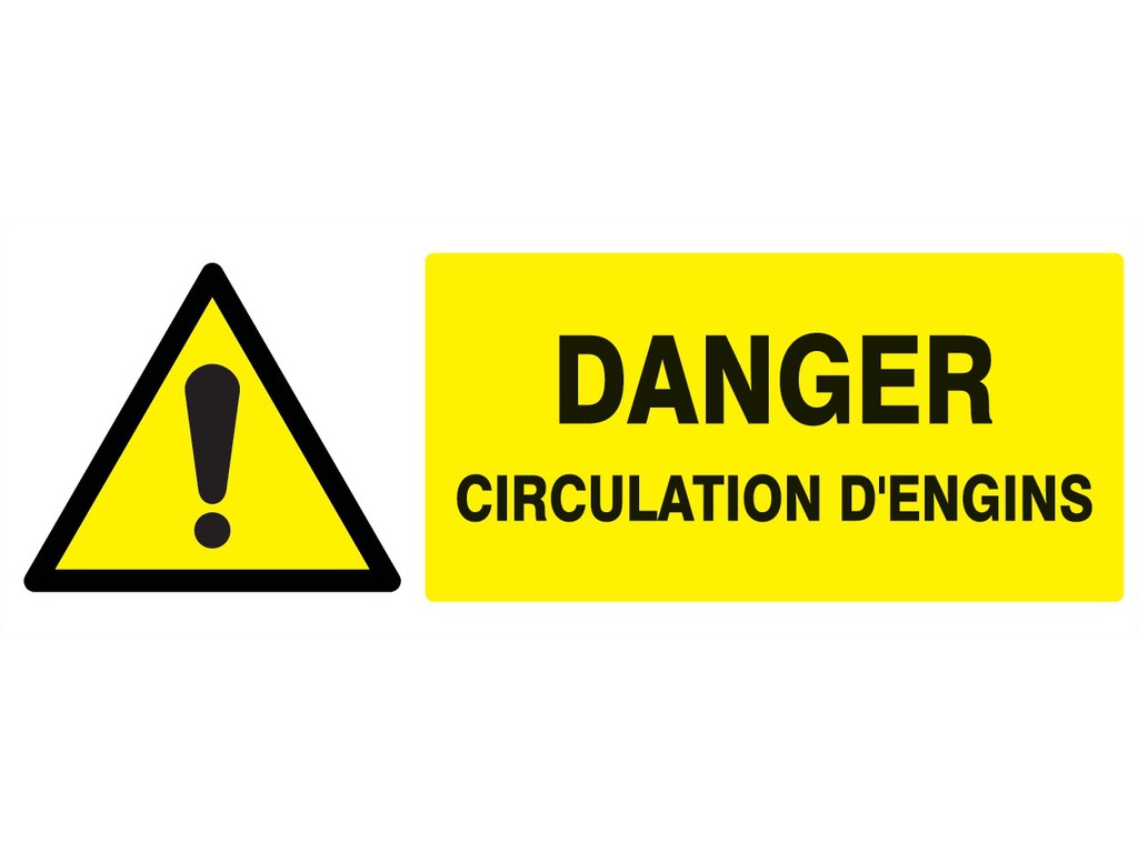 Danger circulation d’engins