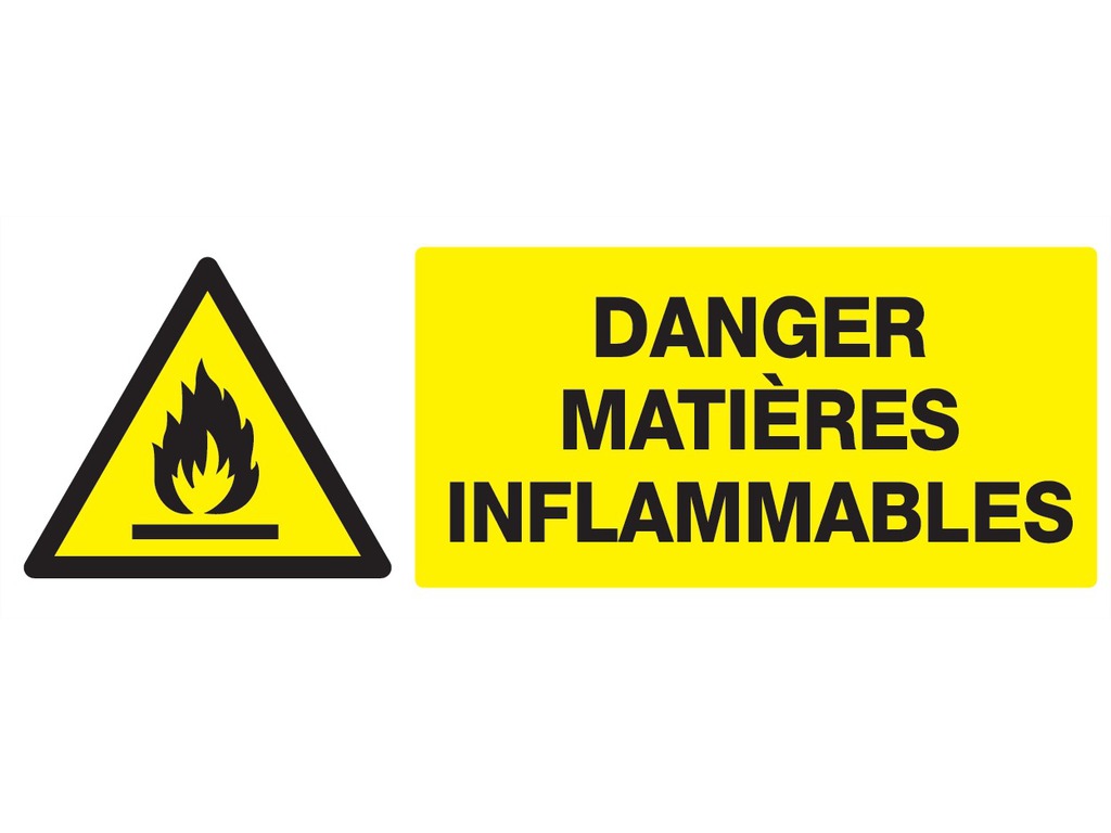Danger matières inflammables