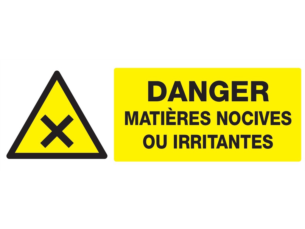 Danger matières nocives ou irritantes