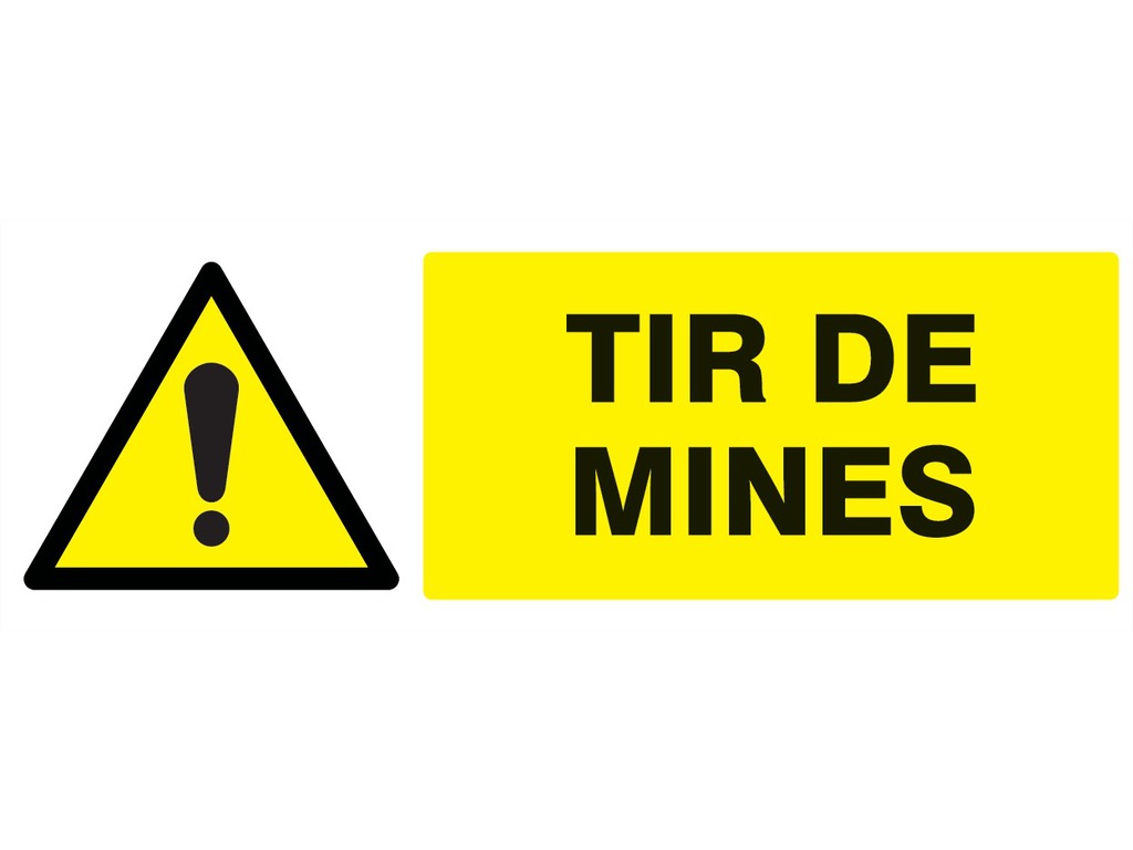 Danger tir de mines