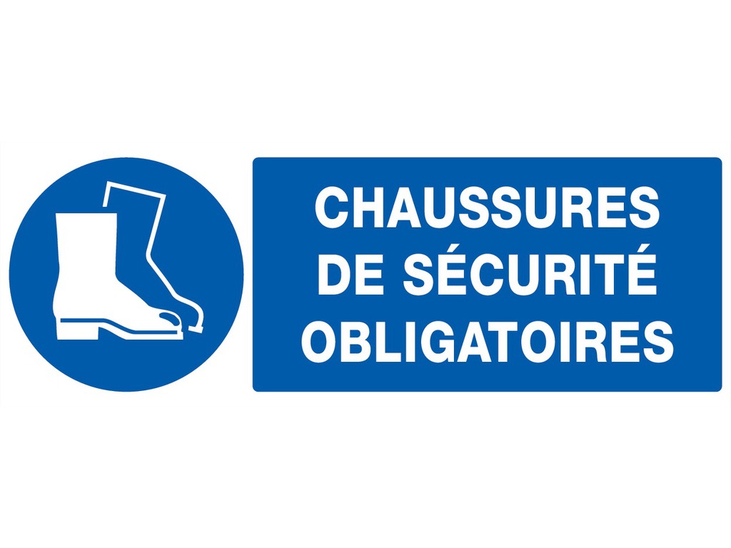 Chaussures de sécurité obligatoires