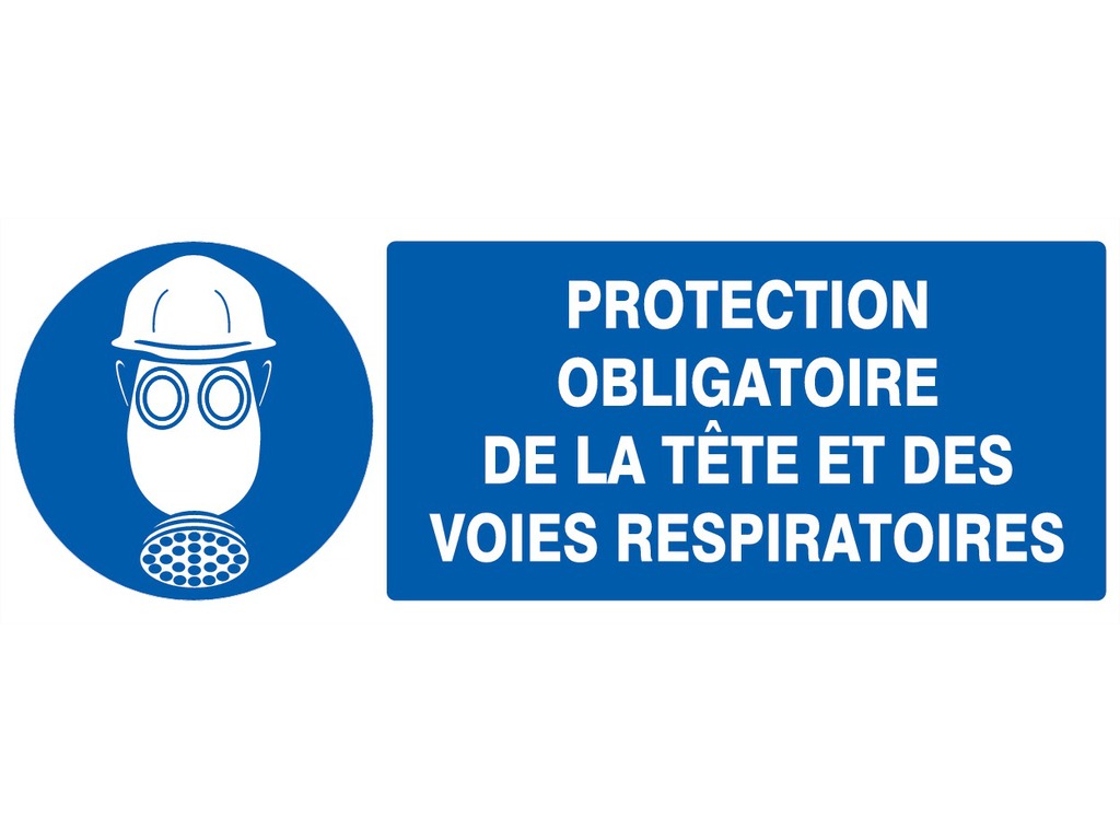 Protection obligatoire de la tête et des voies respiratoires