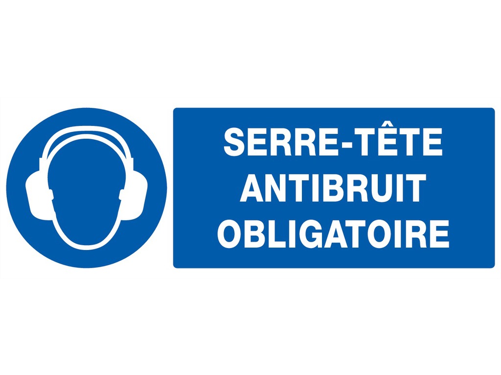 Serre-tête antibruit obligatoire