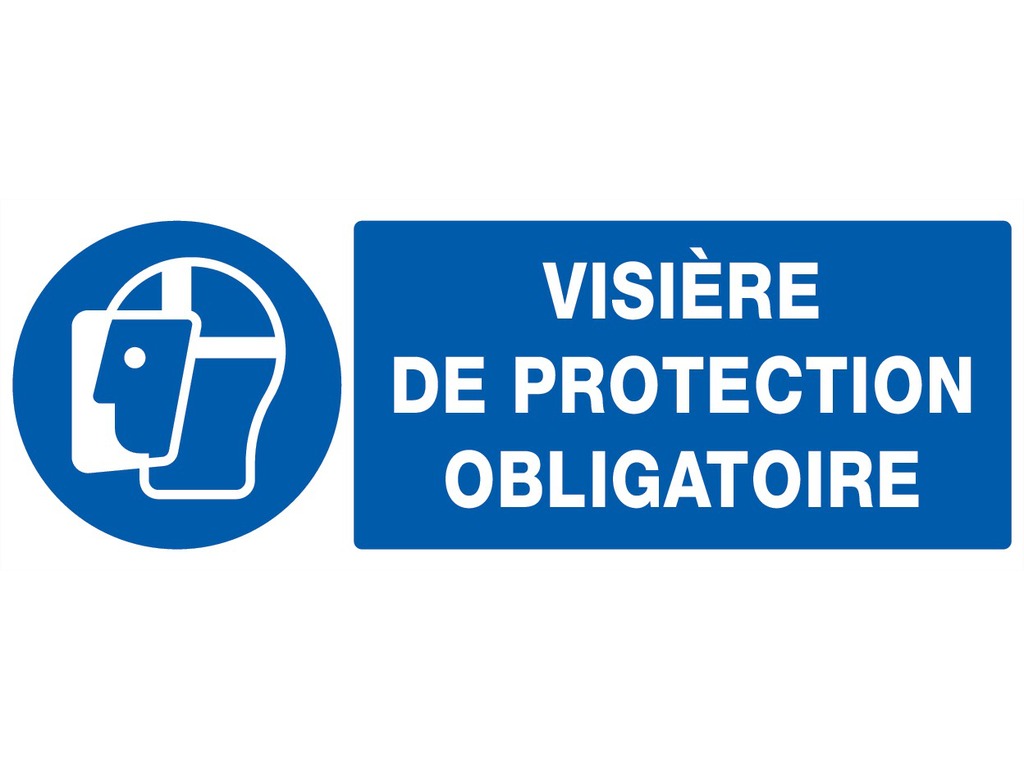 Visière de protection obligatoire