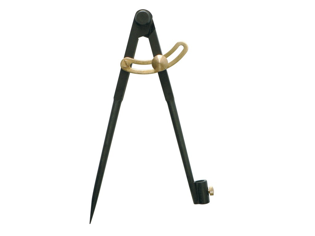 Compas porte-crayons à charnière noir