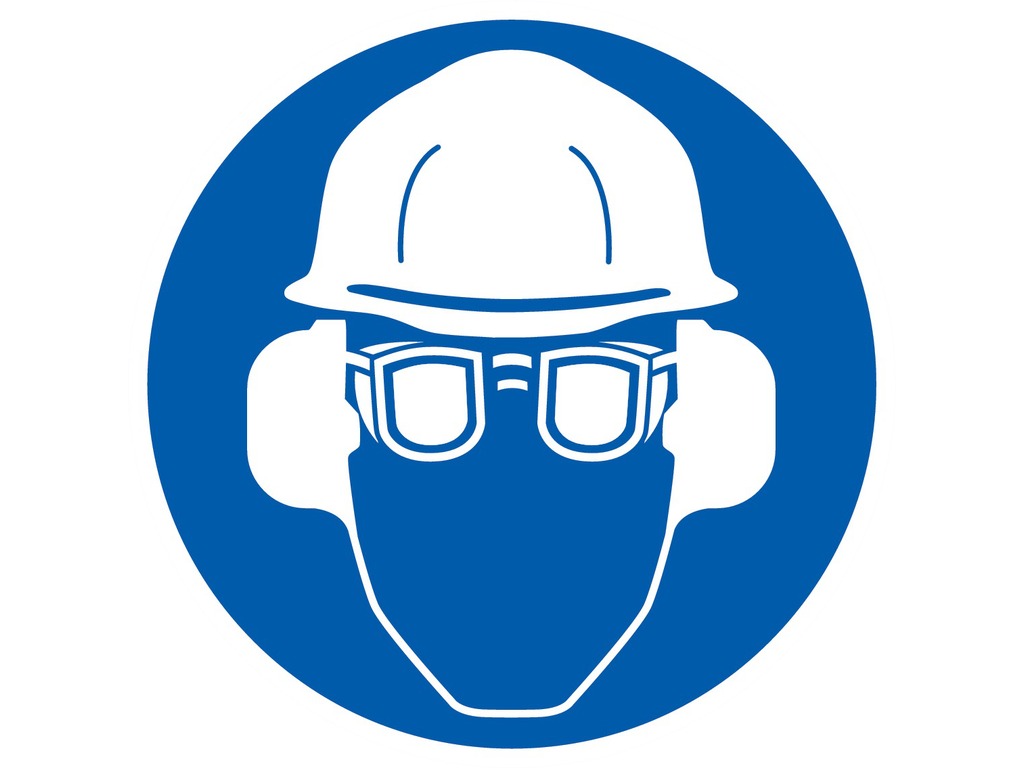 Protection obligatoire de la tête de la vue et de l'ouïe