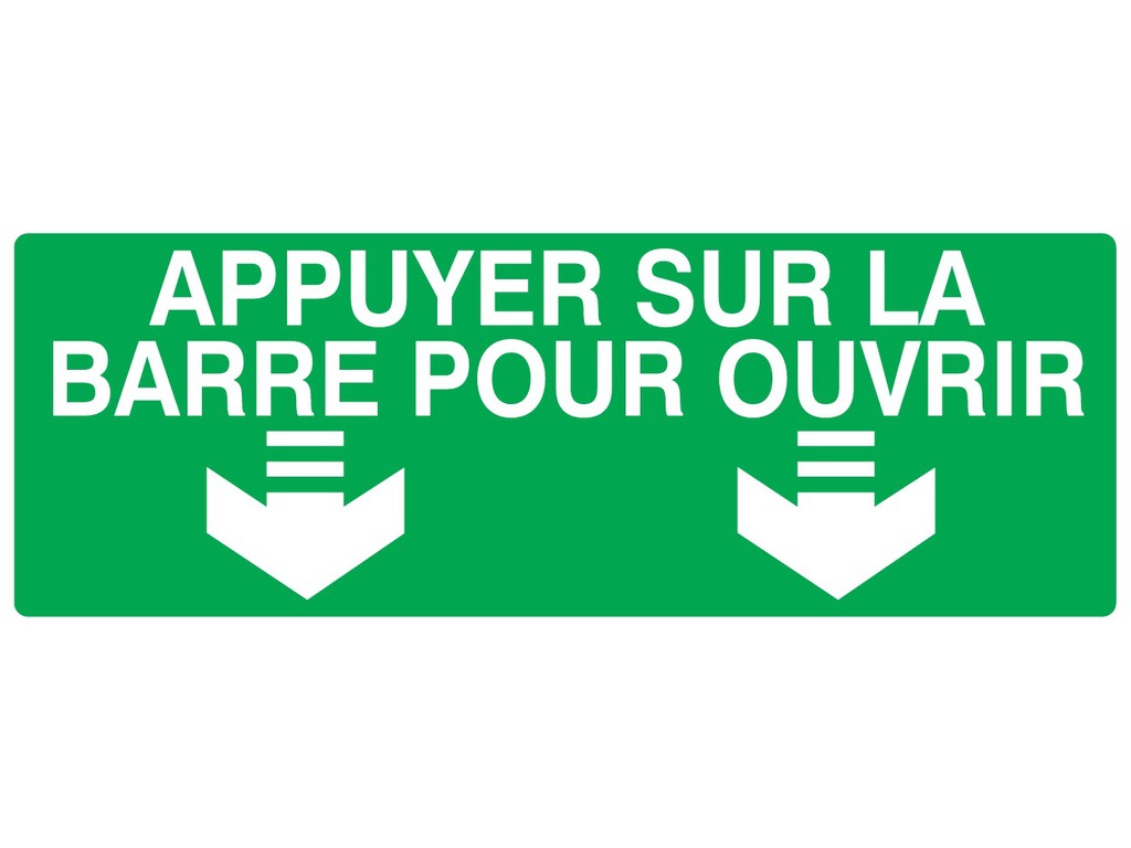 Appuyer sur la barre pour ouvrir