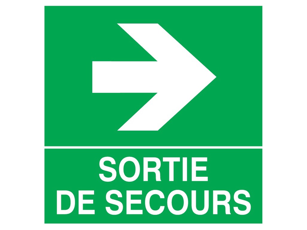 Sortie de secours à droite