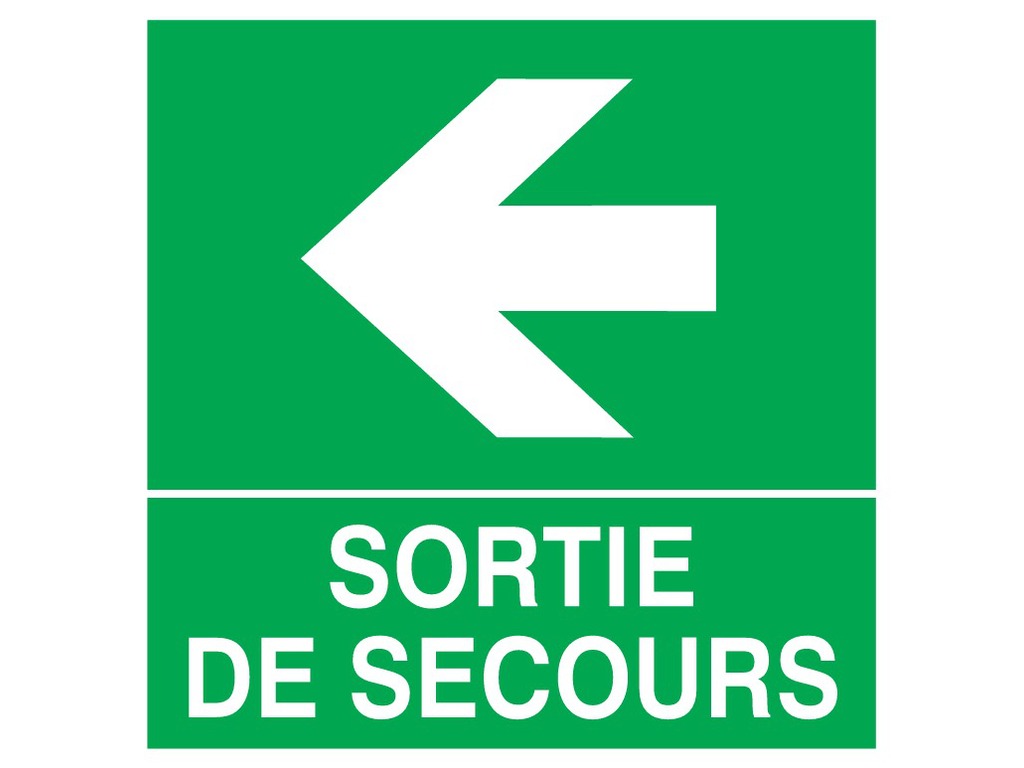 Sortie de secours à gauche