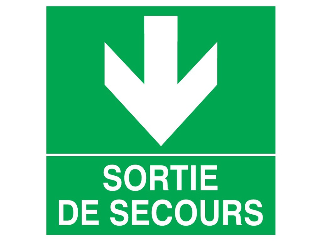 Sortie de secours en bas