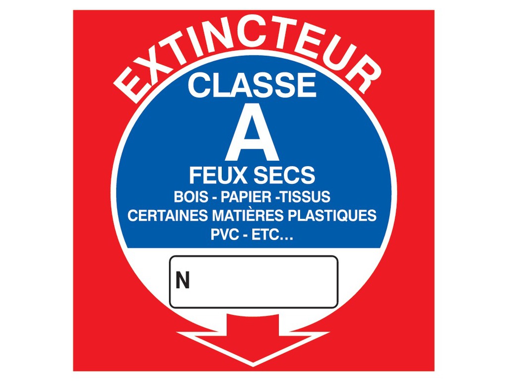 Extincteur classe A