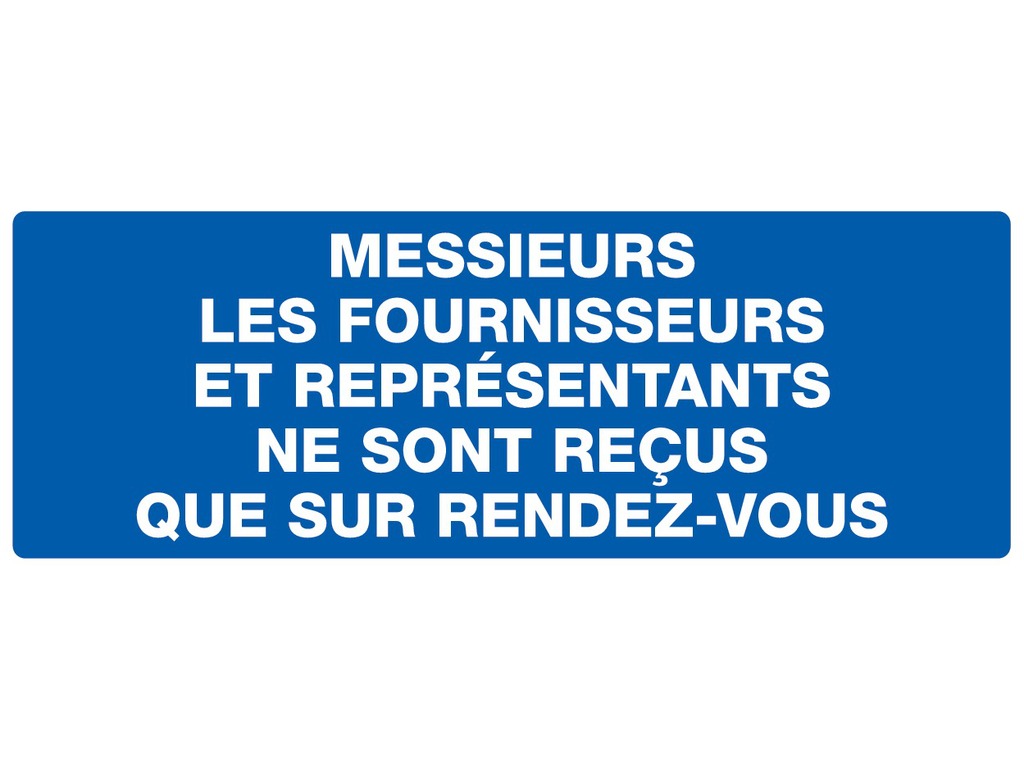 Fournisseurs et représentants