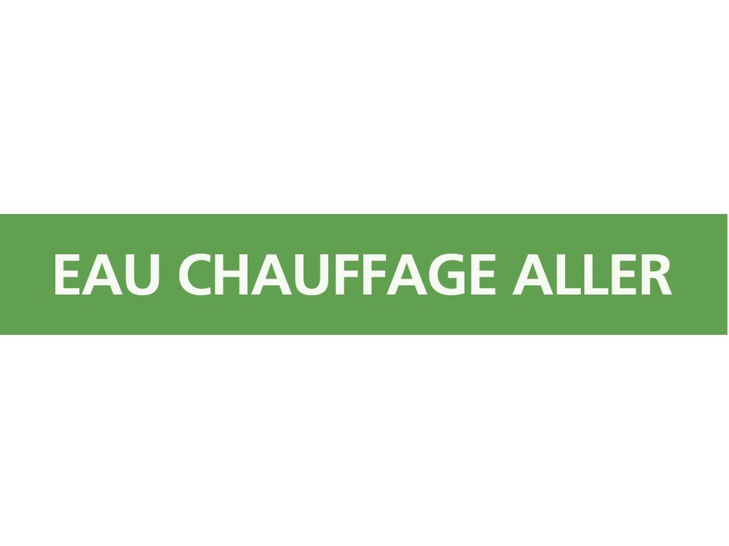 Eau chauffage aller