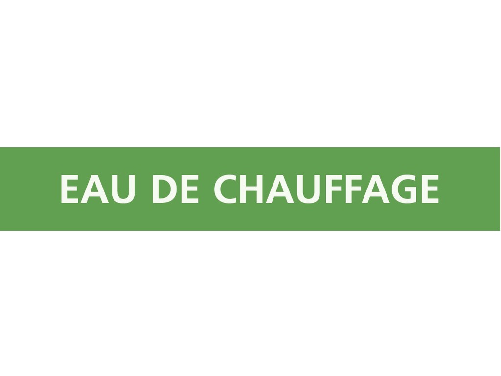 Eau de chauffage