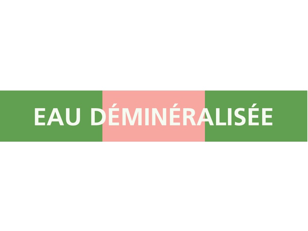 Eau déminéralisée