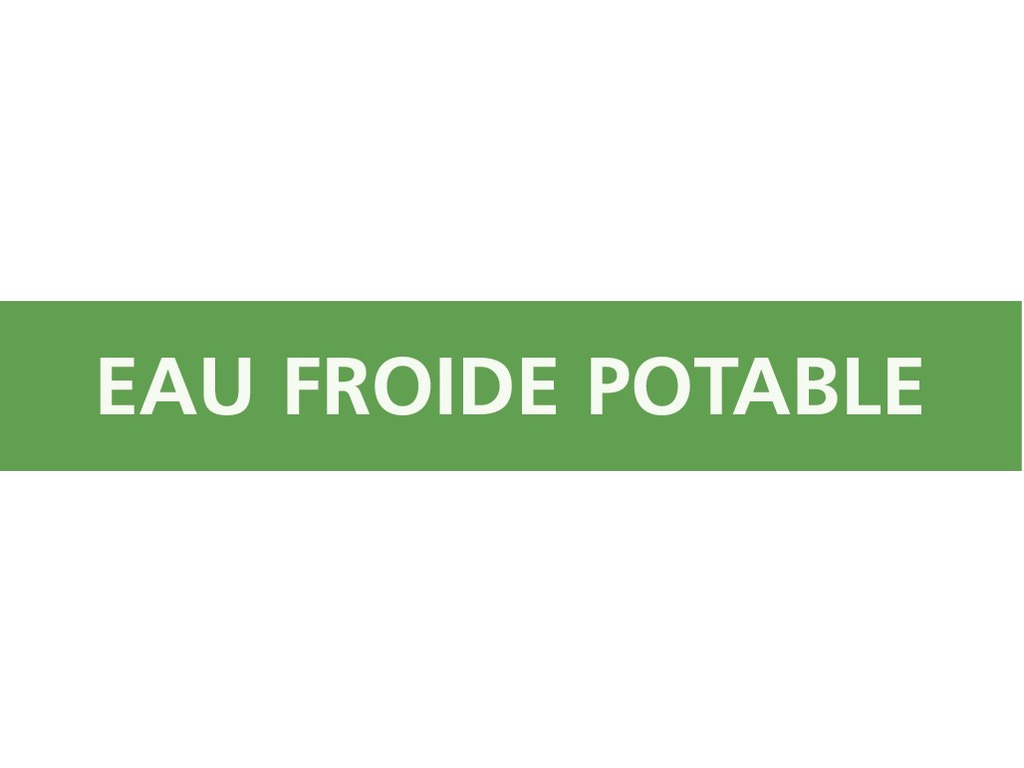 Eau froide potable