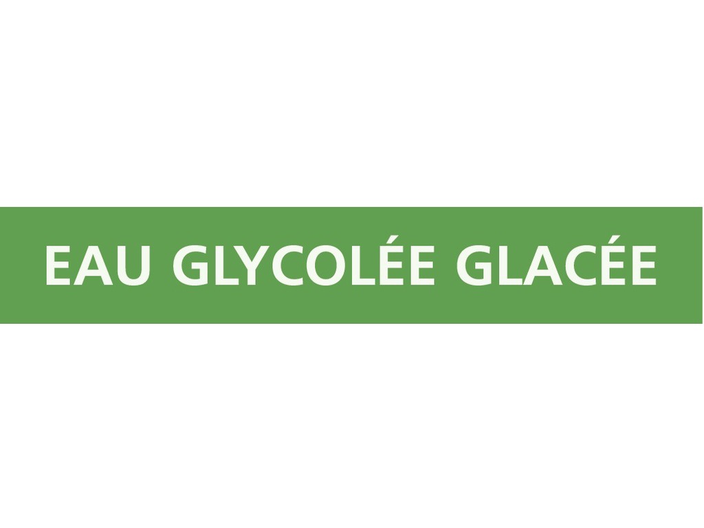 Eau glycolée glacée