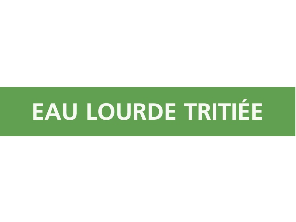 Eau lourde tritié