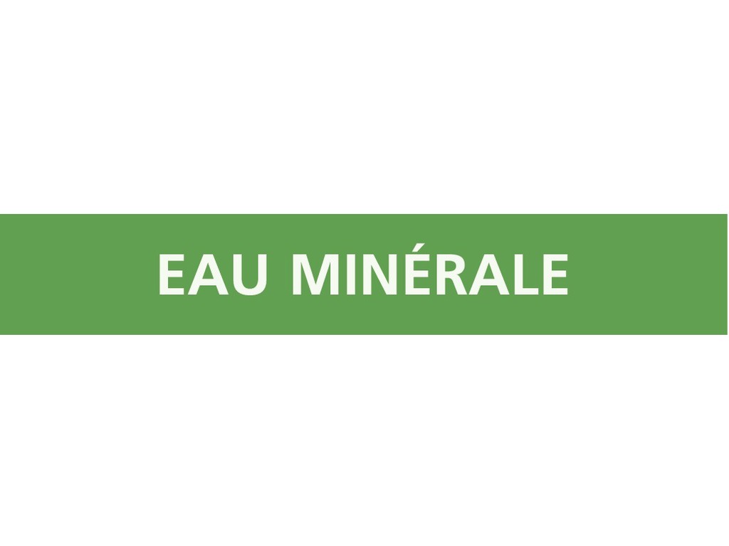 Eau minérale