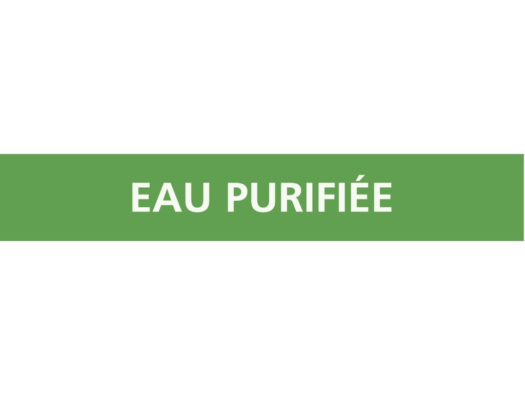 Eau purifiée