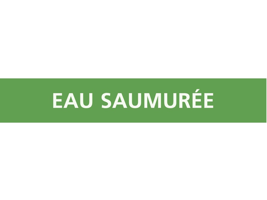 Eau saumurée