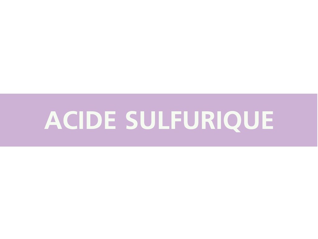 Acide sulfurique