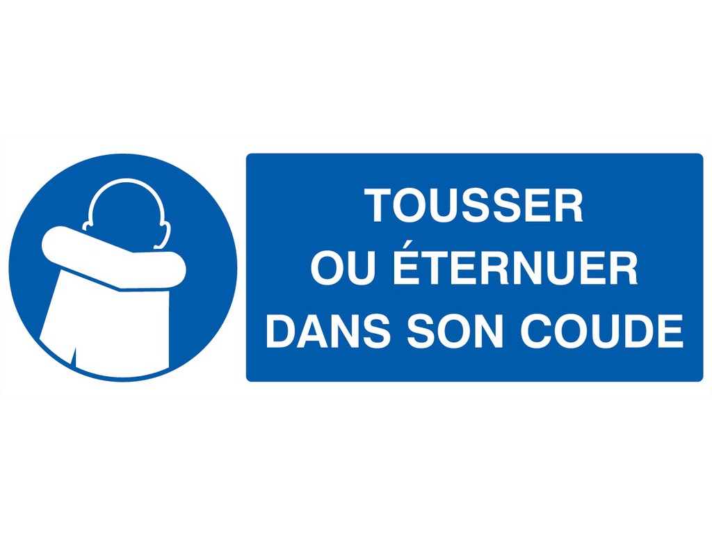 Tousser ou éternuer dans son coude