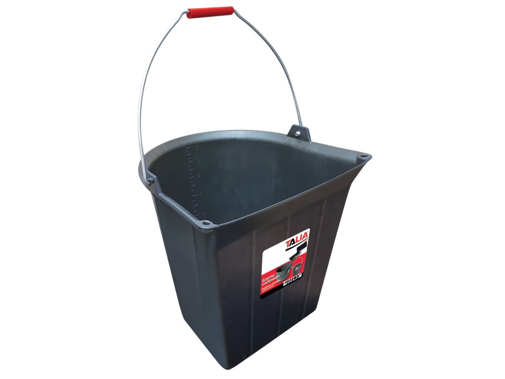 Seau Plastique Noir 11 Litres Anse 5,3mm - Gamme Seaux - Taliaplast