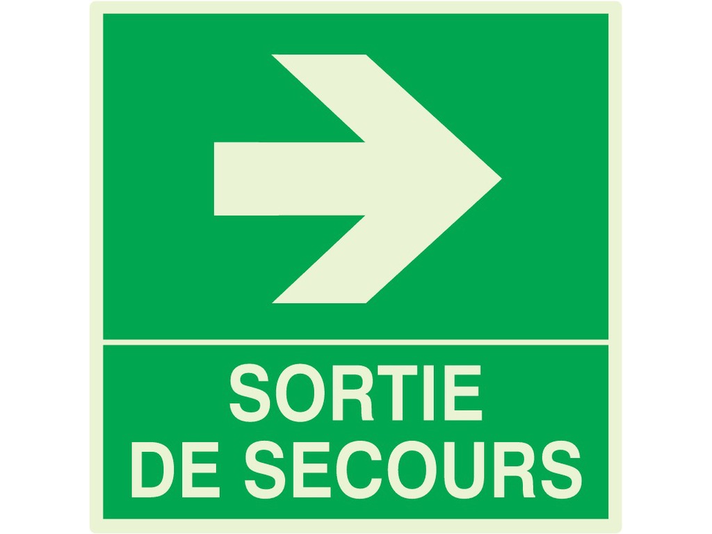 Sortie de secours à droite