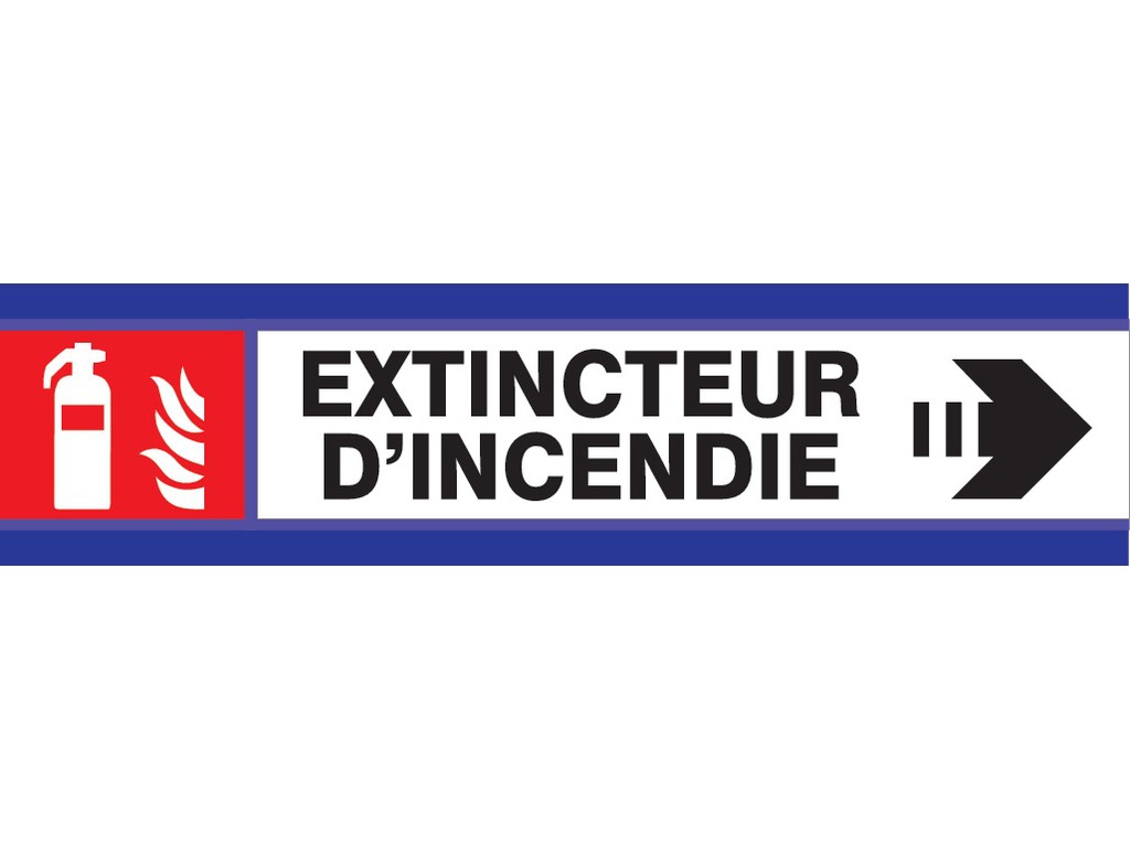 Extincteur flèche à droite