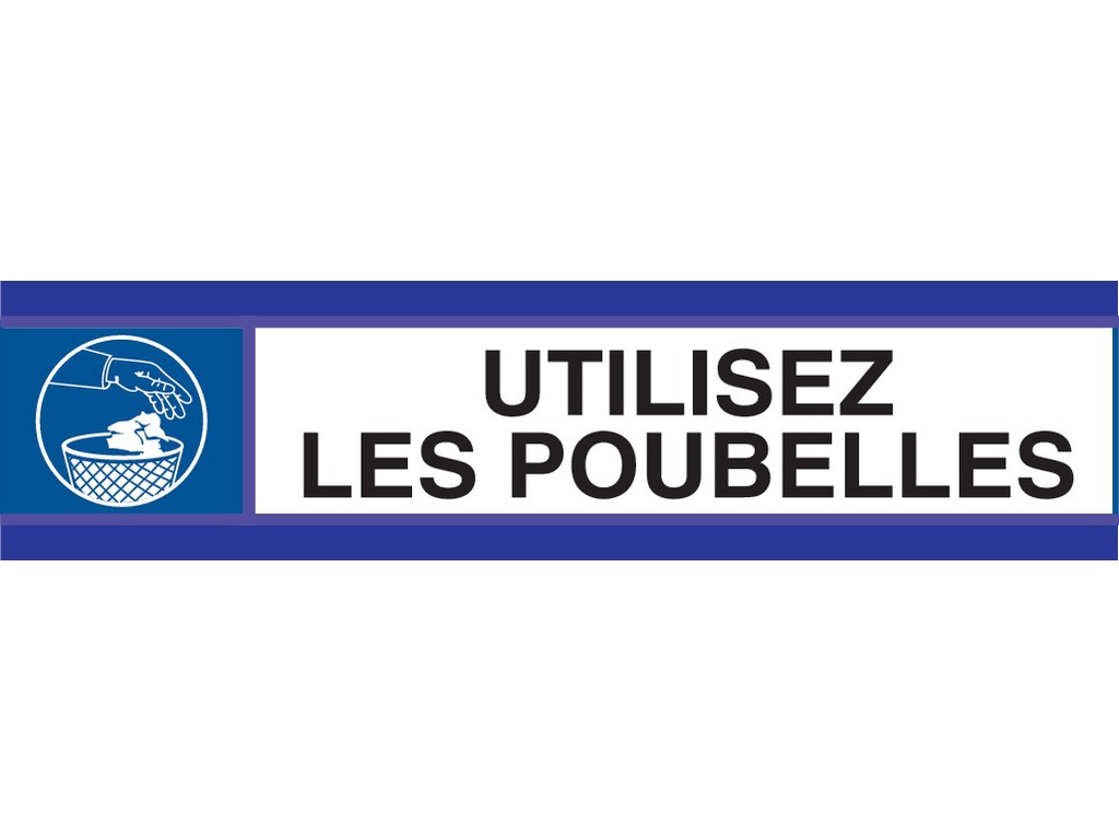 Utilisez les poubelles