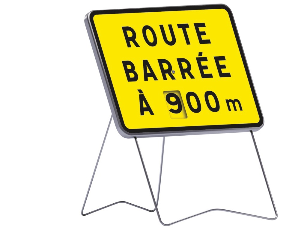 KC1 Route barrée (disque chiffres)
