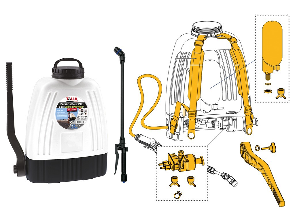 Pièces de rechange pour taliaPULVÉ® PRO FPM VITON 403438